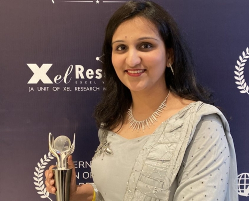 Dr. Aditi at Healthcare Excellence Awards 2019