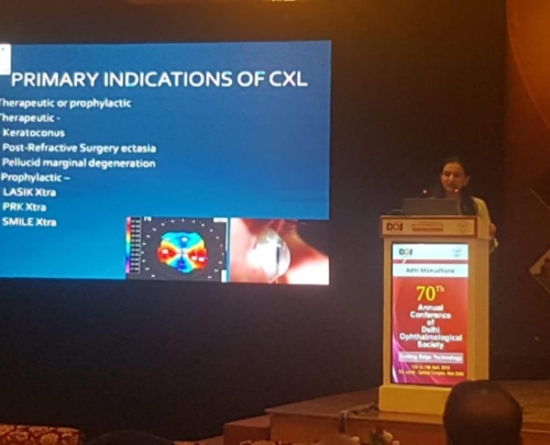 Dr Aditi as Faculty at Annual Conference of Delhi Ophthalmic Society 2019